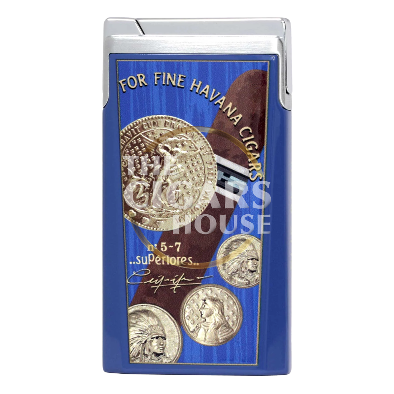 Elie Bleu Lighter J15 Lacquer Medals Blue Piece