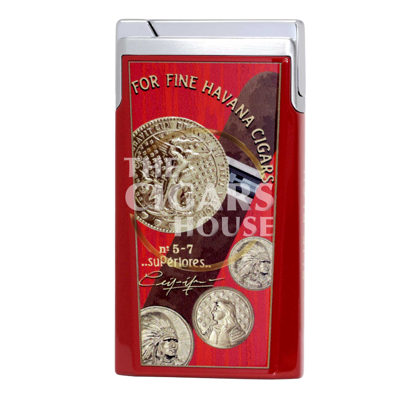 Elie Bleu Lighter J15 Lacquer Medals Red Piece